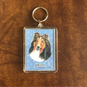 NWT Sheltie dog key chain